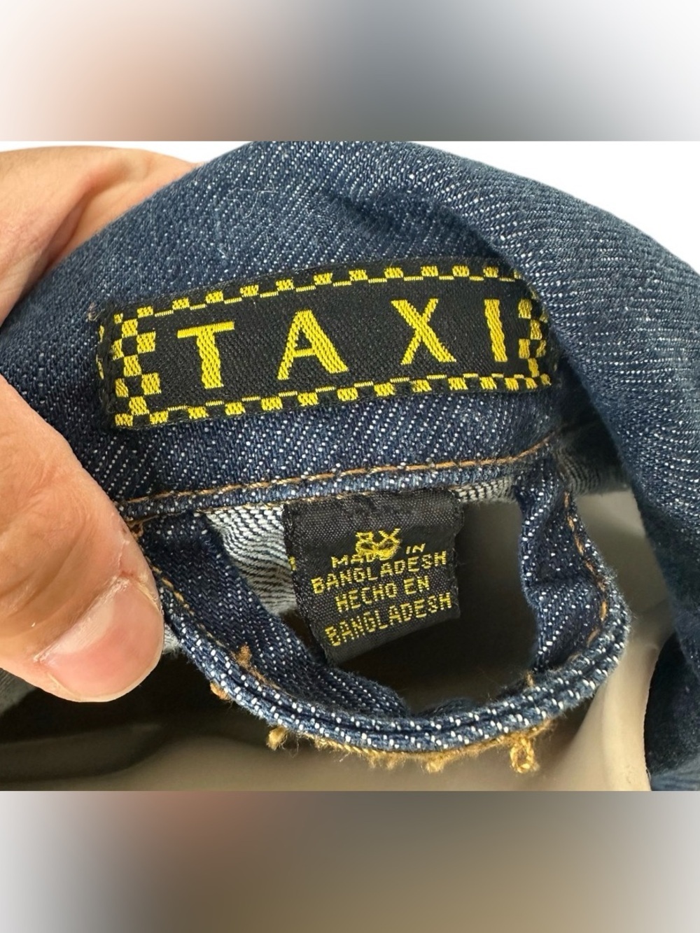 Taxi jean jacket 100% cotton - Picture 3 of 4